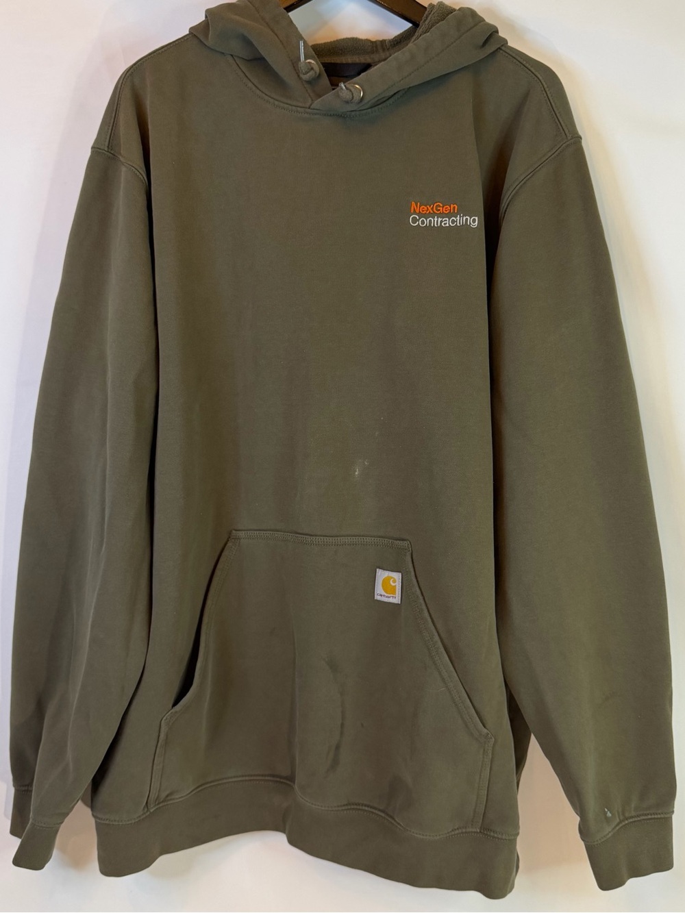 Carhartt Hoodie Mens 2XL Tall Heavy Loose Fit Long Sleeve Imperfections See Pics